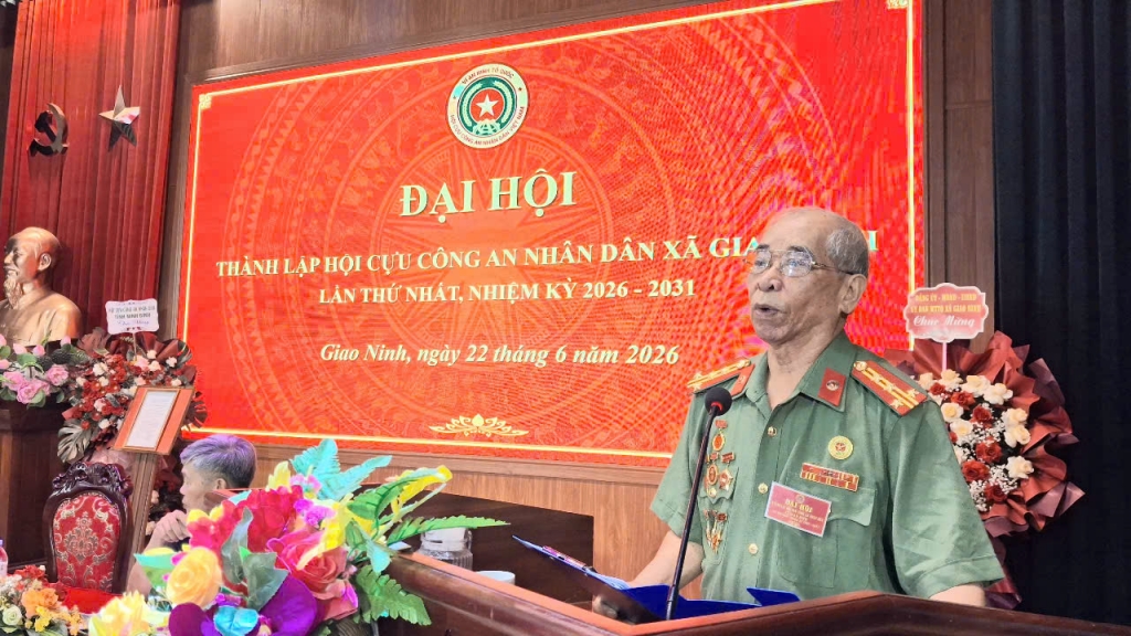 Ninh Bình: Thành lập Hội Cựu CAND xã Giao Ninh, nhiệm kỳ 2026 - 2031