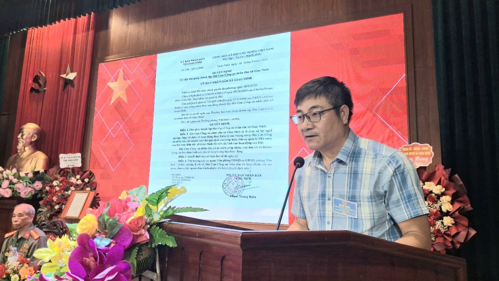 Ninh Bình: Thành lập Hội Cựu CAND xã Giao Ninh, nhiệm kỳ 2026 - 2031