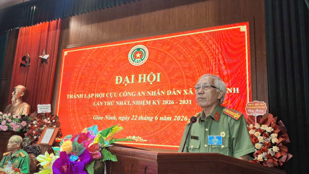 Ninh Bình: Thành lập Hội Cựu CAND xã Giao Ninh, nhiệm kỳ 2026 - 2031