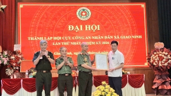 Ninh Bình: Thành lập Hội Cựu CAND xã Giao Ninh, nhiệm kỳ 2026 - 2031