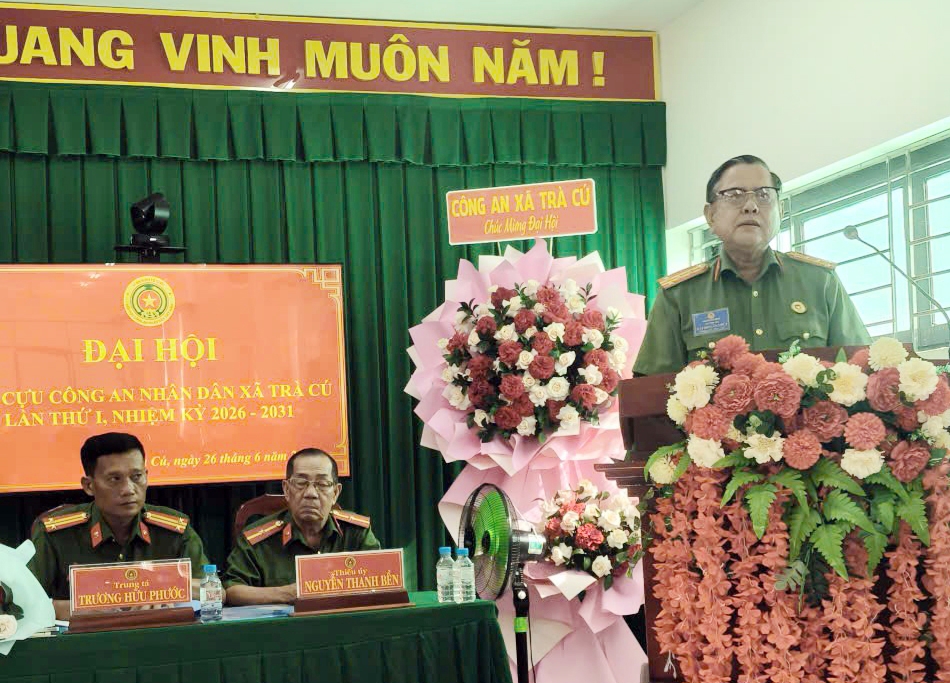 Vĩnh Long: Thành lập Hội Cựu CAND xã Trà Cú, nhiệm kỳ 2026 - 2031