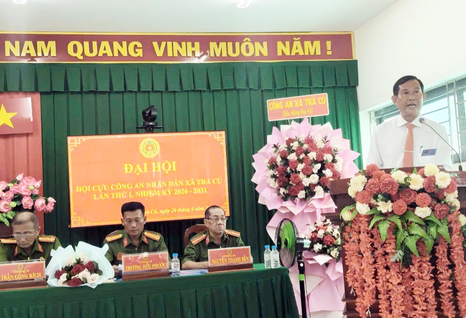 Vĩnh Long: Thành lập Hội Cựu CAND xã Trà Cú, nhiệm kỳ 2026 - 2031