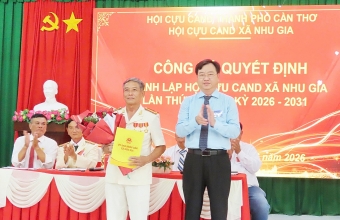 Cần Thơ: Thành lập Hội Cựu CAND xã Nhu Gia, nhiệm kỳ 2026 - 2031