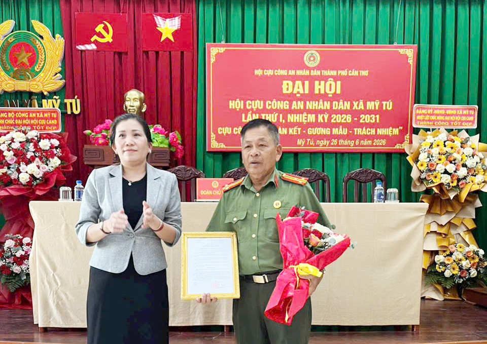 Cần Thơ: Thành lập Hội Cựu CAND xã Mỹ Tú, nhiệm kỳ 2026 - 2031