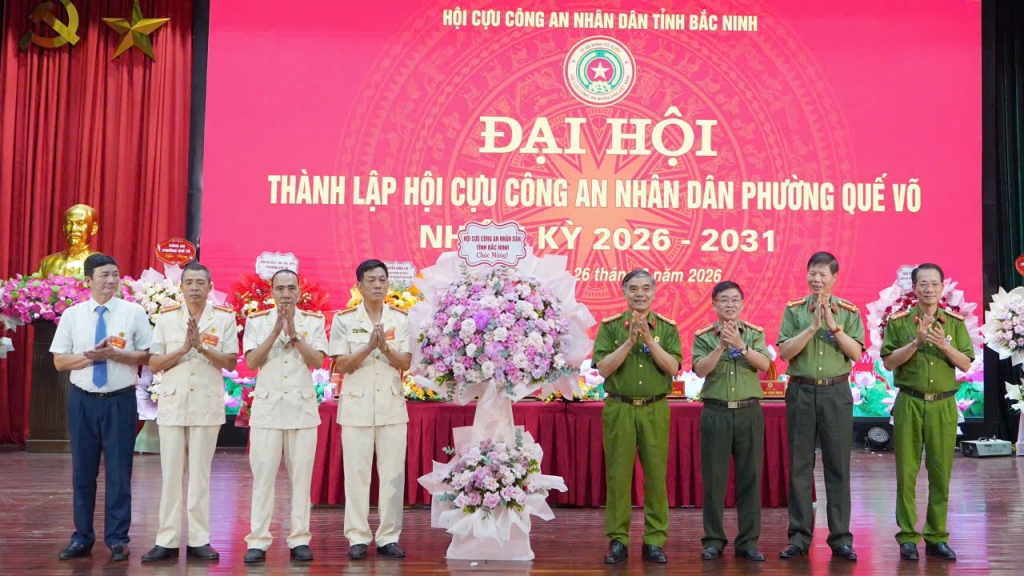 Bắc Ninh: Thành lập Hội Cựu CAND phường Quế Võ, nhiệm kỳ 2026 - 2031