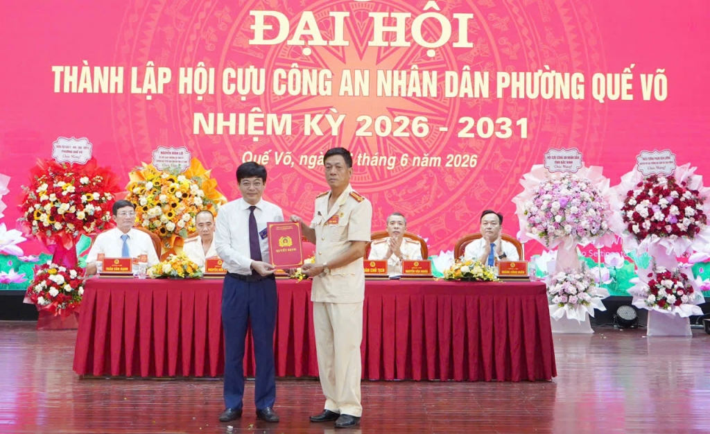 Bắc Ninh: Thành lập Hội Cựu CAND phường Quế Võ, nhiệm kỳ 2026 - 2031
