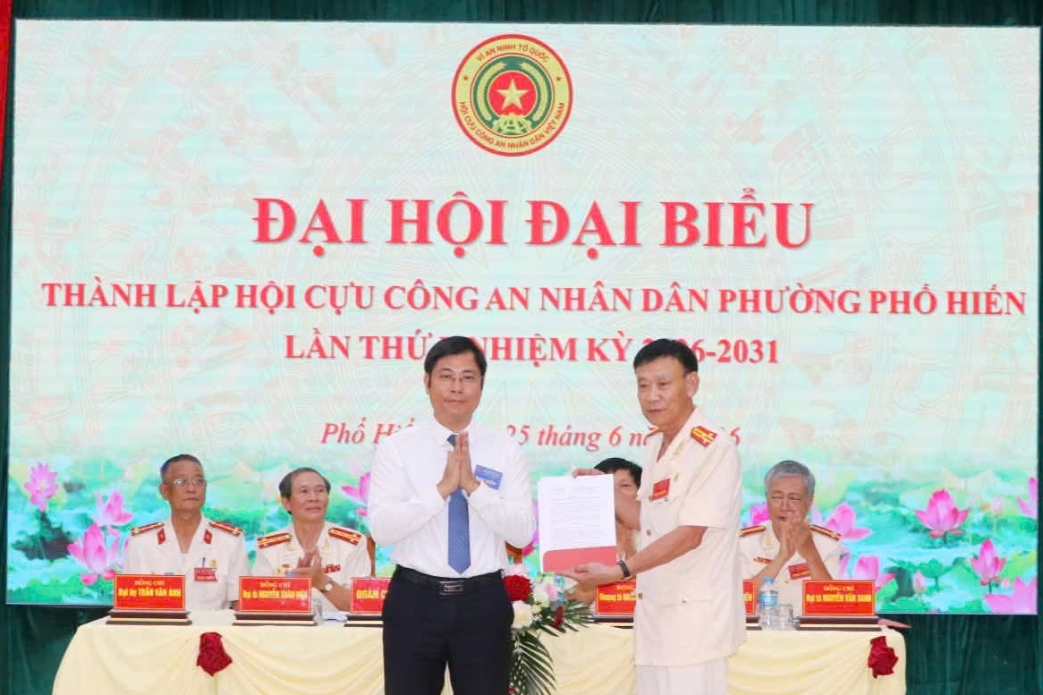 Hưng Yên: Thành lập Hội Cựu CAND phường Phố Hiến, nhiệm kỳ 2026 - 2031