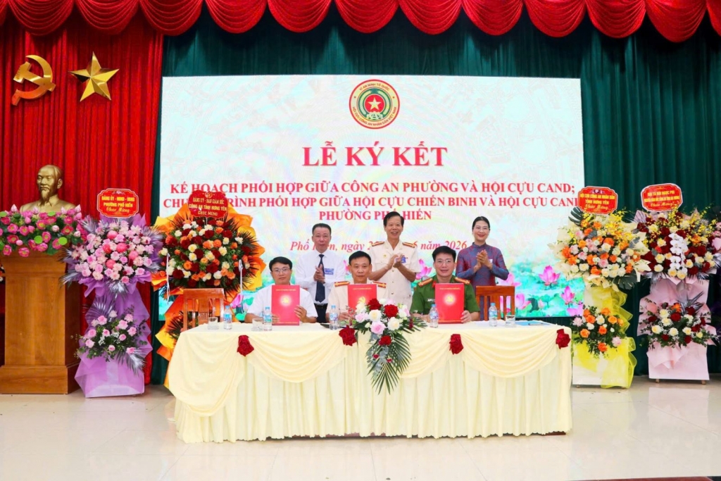 Hưng Yên: Thành lập Hội Cựu CAND phường Phố Hiến, nhiệm kỳ 2026 - 2031
