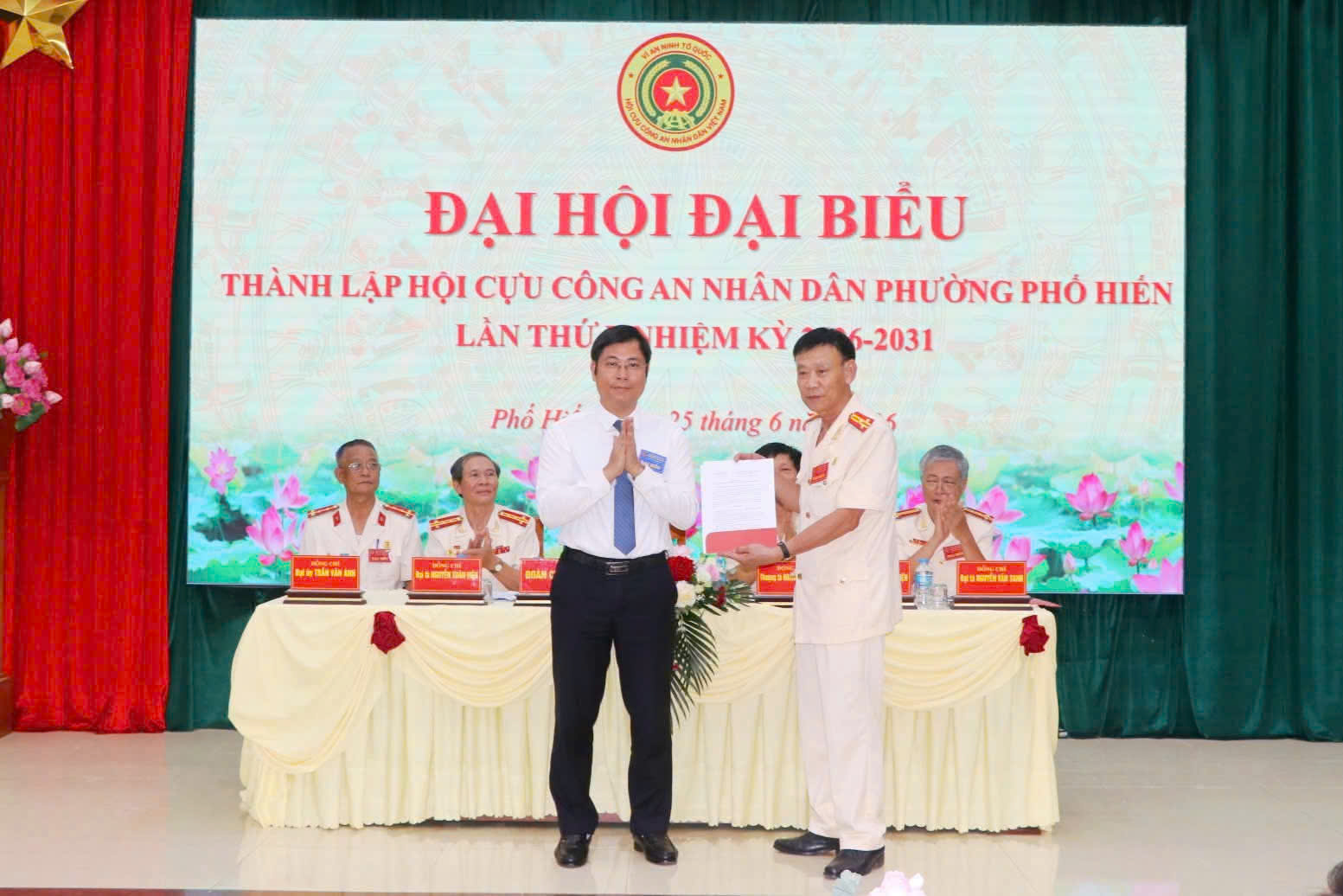 Hưng Yên: Thành lập Hội Cựu CAND phường Phố Hiến, nhiệm kỳ 2026 - 2031