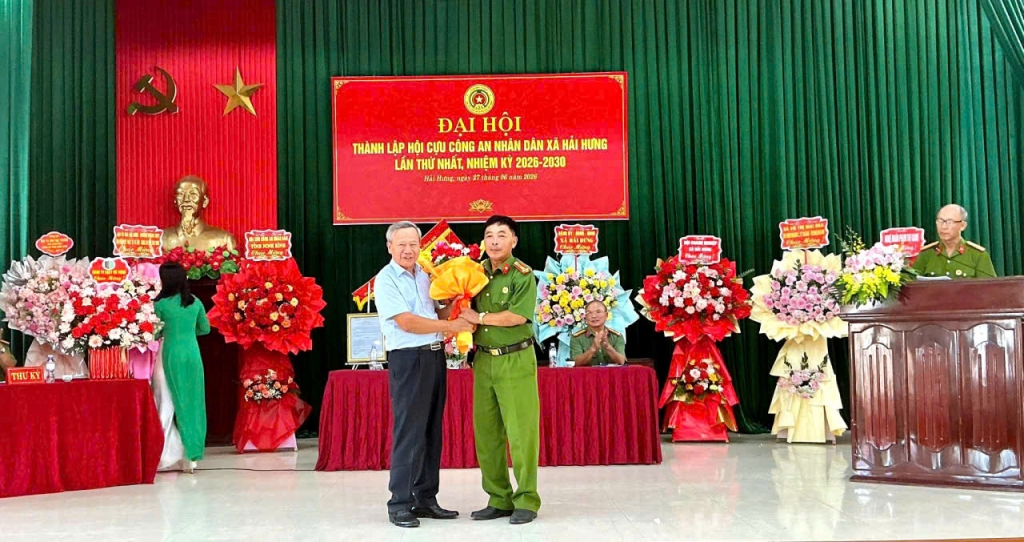 Ninh Bình: Thành lập Hội Cựu CAND xã Hải Hưng, nhiệm kỳ 2026 - 2030