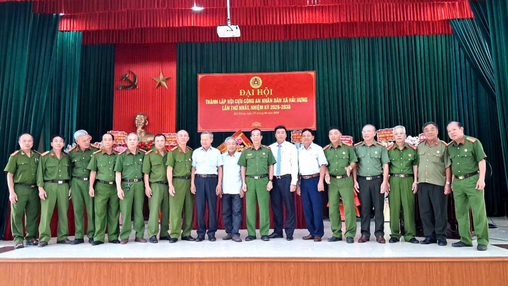 Ninh Bình: Thành lập Hội Cựu CAND xã Hải Hưng, nhiệm kỳ 2026 - 2030