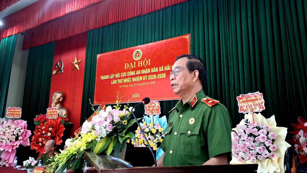 Ninh Bình: Thành lập Hội Cựu CAND xã Hải Hưng, nhiệm kỳ 2026 - 2030