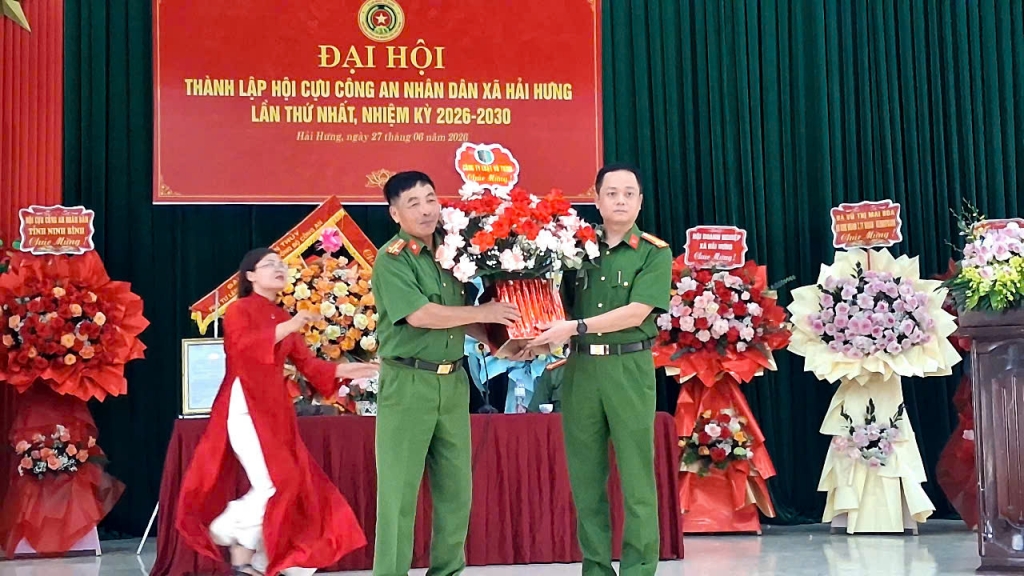 Ninh Bình: Thành lập Hội Cựu CAND xã Hải Hưng, nhiệm kỳ 2026 - 2030