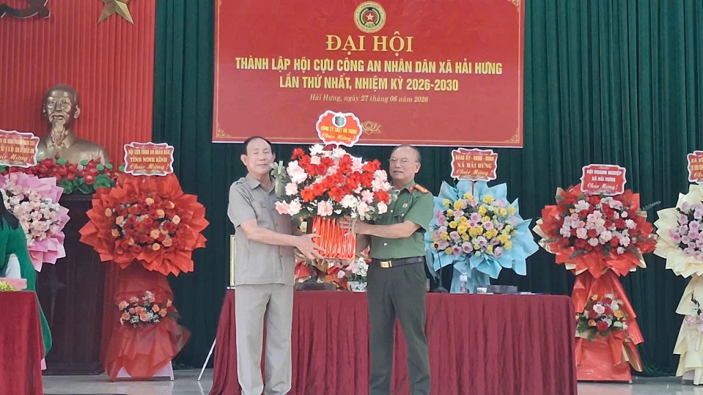 Ninh Bình: Thành lập Hội Cựu CAND xã Hải Hưng, nhiệm kỳ 2026 - 2030