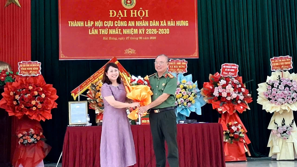 Ninh Bình: Thành lập Hội Cựu CAND xã Hải Hưng, nhiệm kỳ 2026 - 2030