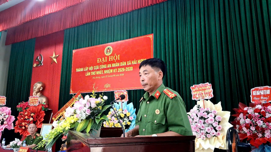 Ninh Bình: Thành lập Hội Cựu CAND xã Hải Hưng, nhiệm kỳ 2026 - 2030