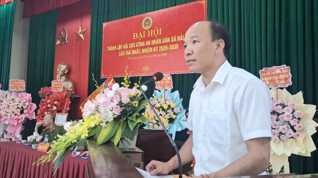Ninh Bình: Thành lập Hội Cựu CAND xã Hải Hưng, nhiệm kỳ 2026 - 2030