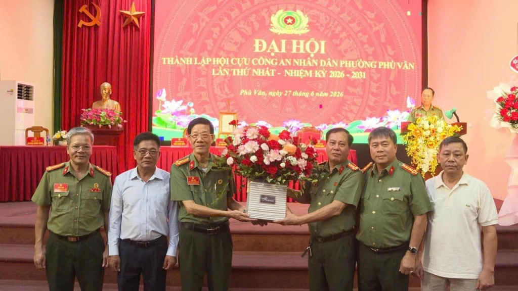 Ninh Bình: Thành lập Hội Cựu CAND phường Phù Vân, nhiệm kỳ 2026 - 2031