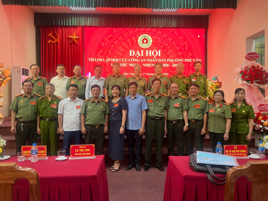 Ninh Bình: Thành lập Hội Cựu CAND phường Phù Vân, nhiệm kỳ 2026 - 2031