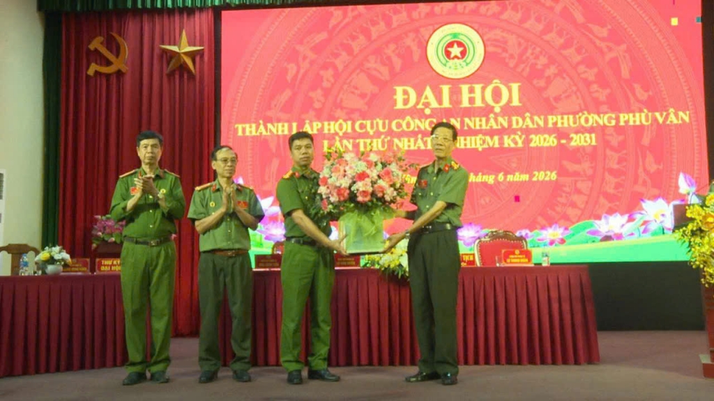 Ninh Bình: Thành lập Hội Cựu CAND phường Phù Vân, nhiệm kỳ 2026 - 2031