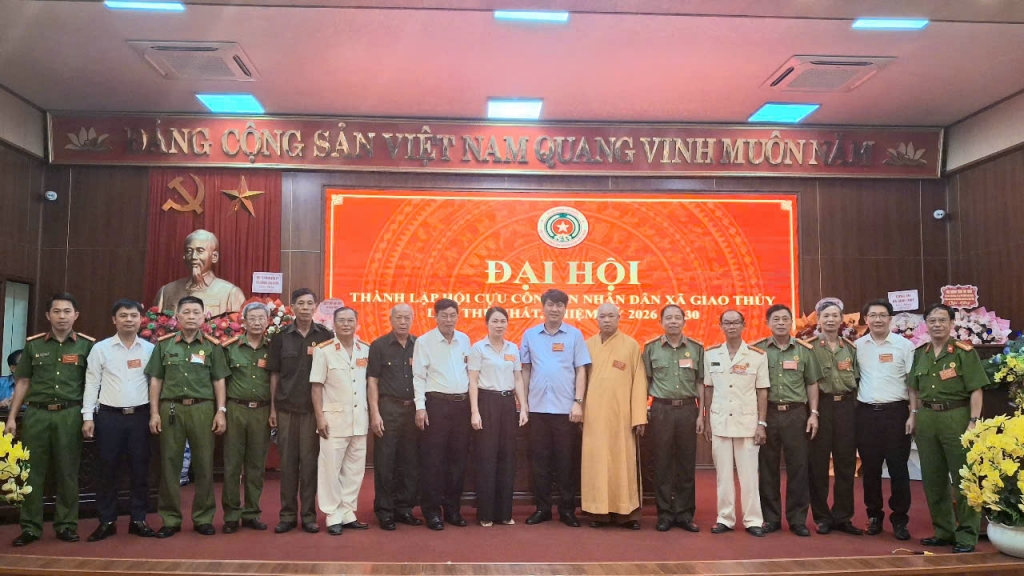 Ninh Bình: Thành lập Hội Cựu CAND xã Giao Thủy, nhiệm kỳ 2026 - 2030