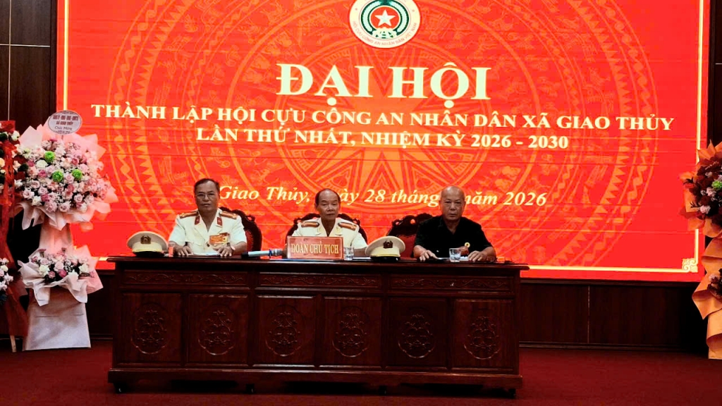 Ninh Bình: Thành lập Hội Cựu CAND xã Giao Thủy, nhiệm kỳ 2026 - 2030