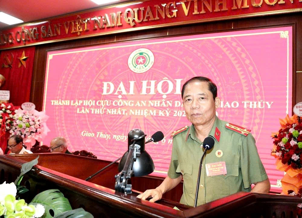 Ninh Bình: Thành lập Hội Cựu CAND xã Giao Thủy, nhiệm kỳ 2026 - 2030