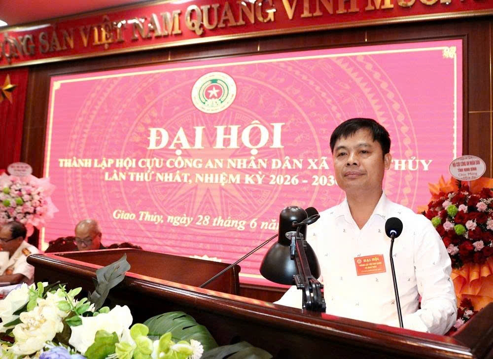Ninh Bình: Thành lập Hội Cựu CAND xã Giao Thủy, nhiệm kỳ 2026 - 2030