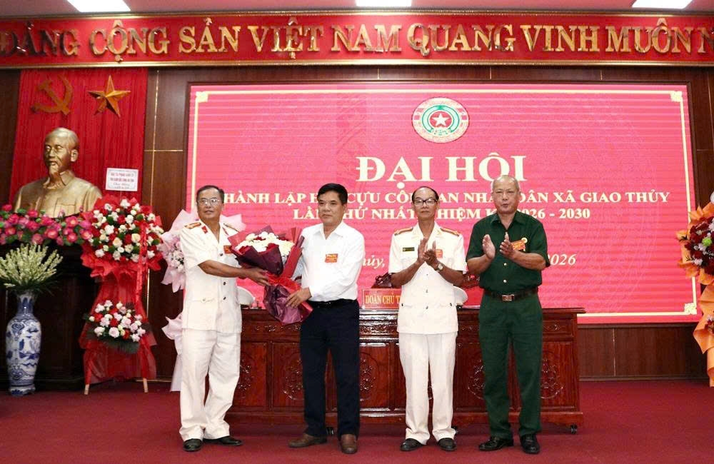 Ninh Bình: Thành lập Hội Cựu CAND xã Giao Thủy, nhiệm kỳ 2026 - 2030