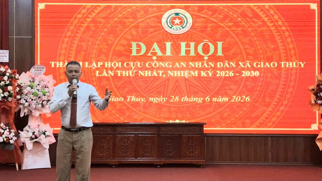Ninh Bình: Thành lập Hội Cựu CAND xã Giao Thủy, nhiệm kỳ 2026 - 2030