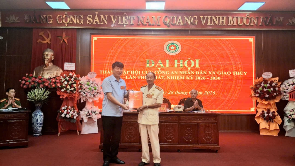 Ninh Bình: Thành lập Hội Cựu CAND xã Giao Thủy, nhiệm kỳ 2026 - 2030