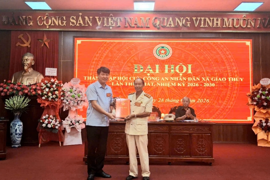 Ninh Bình: Thành lập Hội Cựu CAND xã Giao Thủy, nhiệm kỳ 2026 - 2030