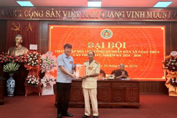 Ninh Bình: Thành lập Hội Cựu CAND xã Giao Thủy, nhiệm kỳ 2026 - 2030