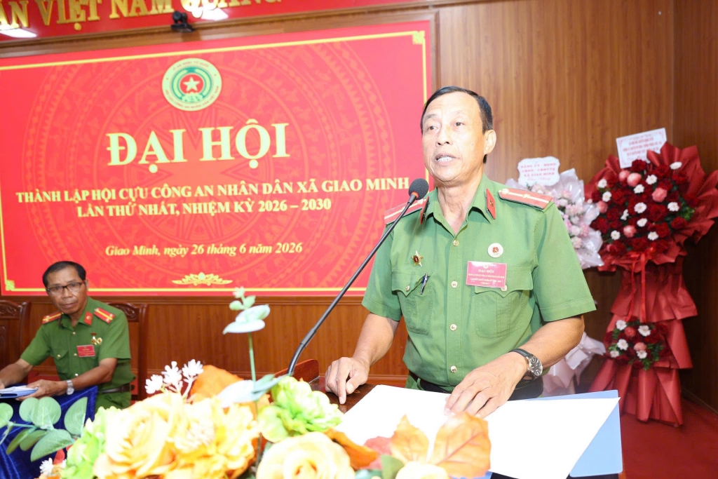 Ninh Bình: Thành lập Hội Cựu CAND xã Giao Minh, nhiệm kỳ 2026 - 2030