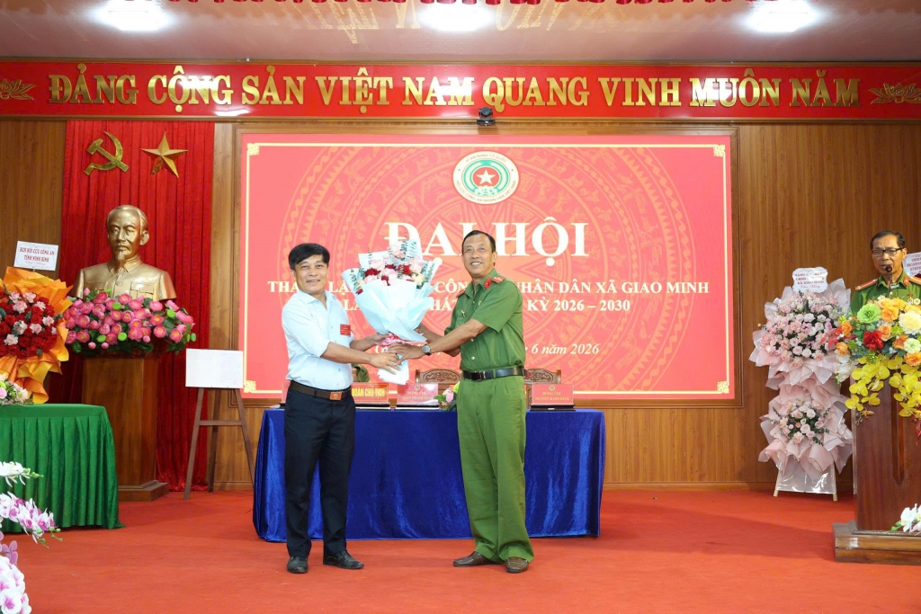 Ninh Bình: Thành lập Hội Cựu CAND xã Giao Minh, nhiệm kỳ 2026 - 2030