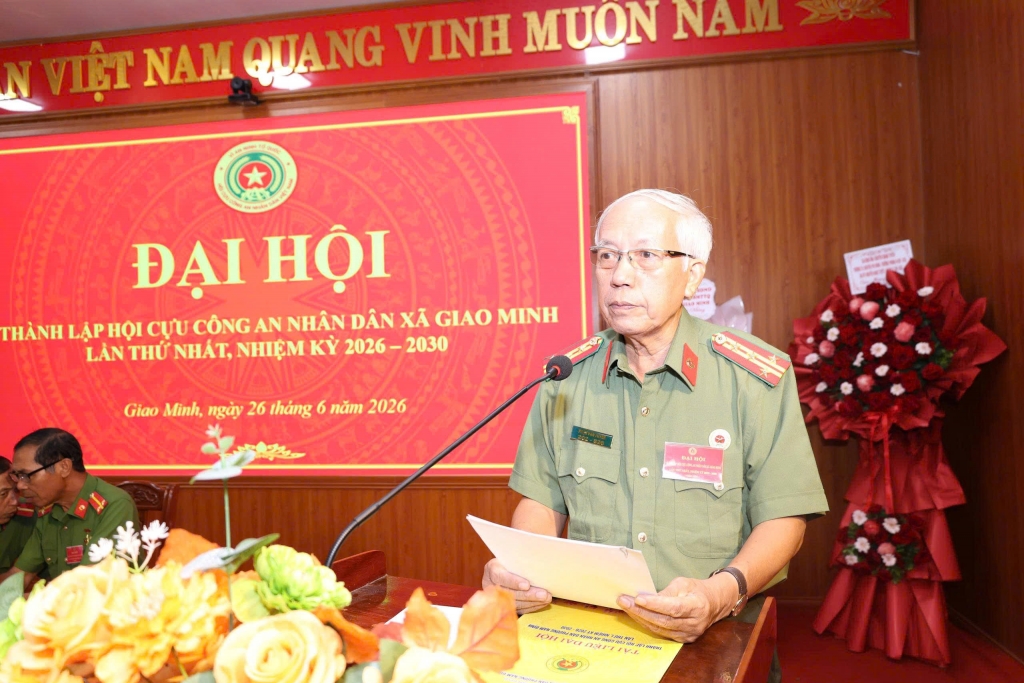 Ninh Bình: Thành lập Hội Cựu CAND xã Giao Minh, nhiệm kỳ 2026 - 2030
