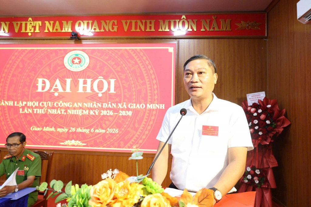 Ninh Bình: Thành lập Hội Cựu CAND xã Giao Minh, nhiệm kỳ 2026 - 2030