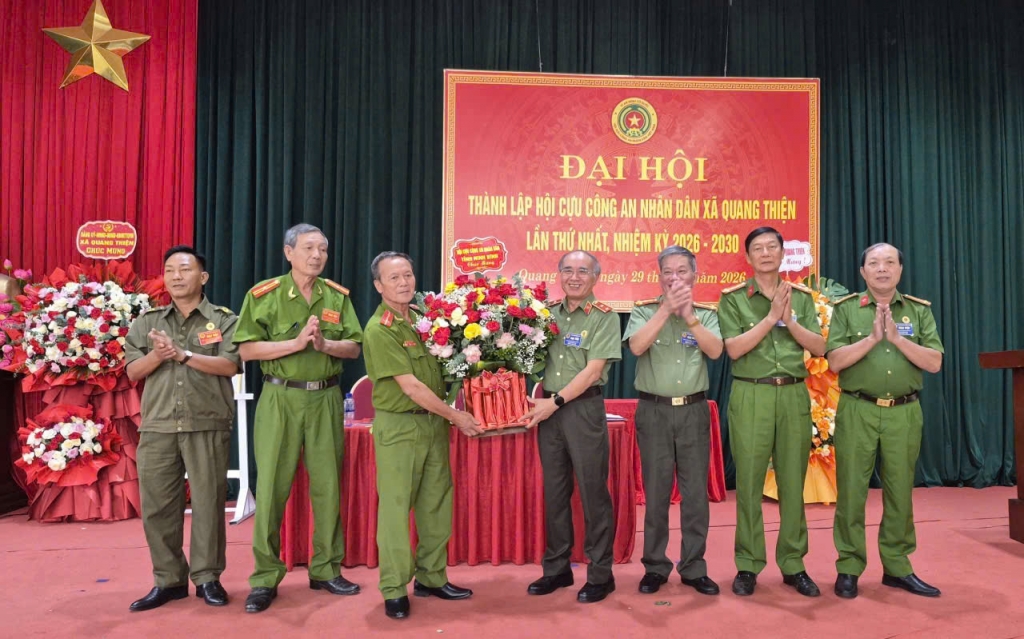 Ninh Bình: Thành lập Hội Cựu CAND xã Quang Thiện, nhiệm kỳ 2026 - 2030