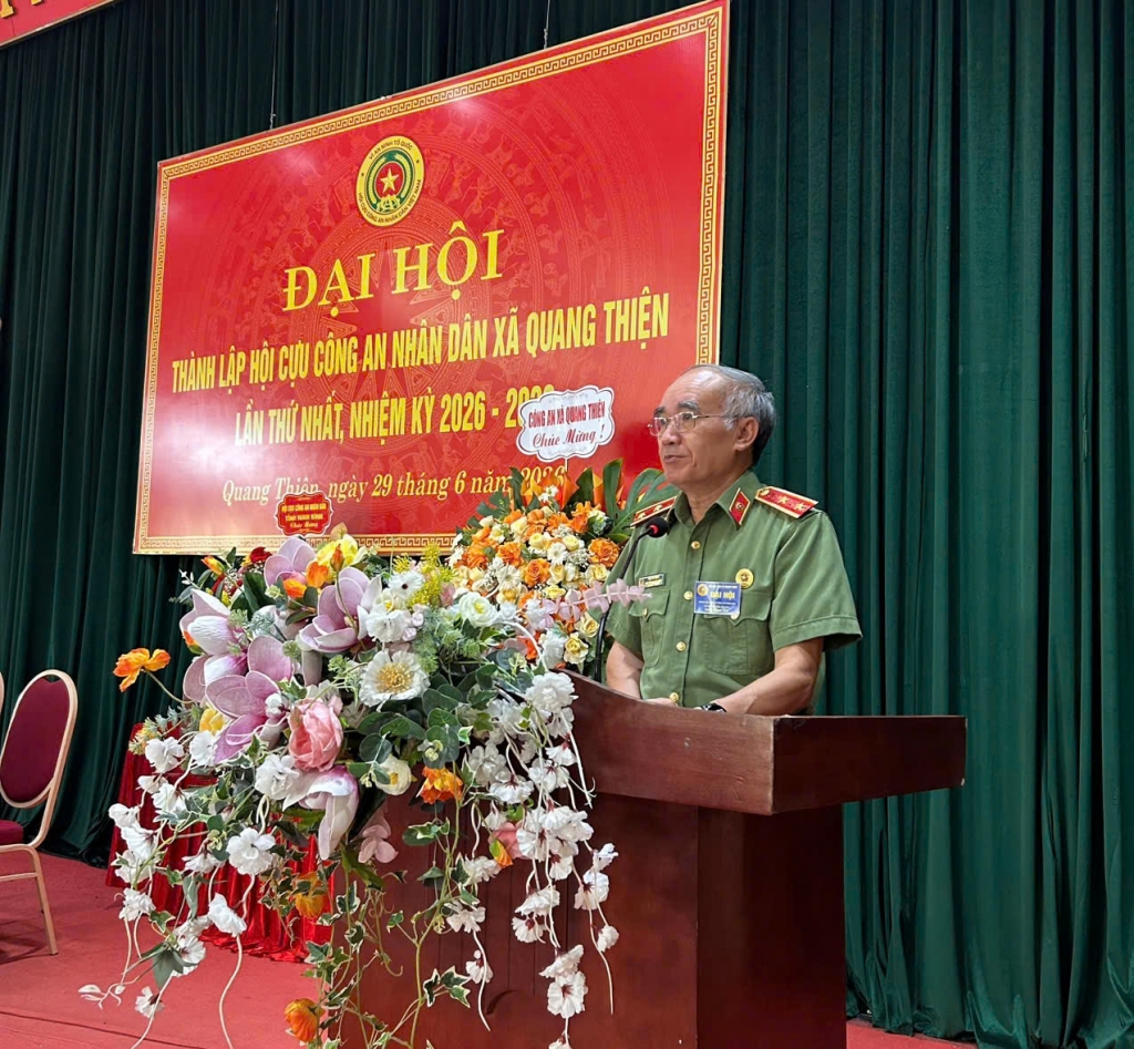 Ninh Bình: Thành lập Hội Cựu CAND xã Quang Thiện, nhiệm kỳ 2026 - 2030