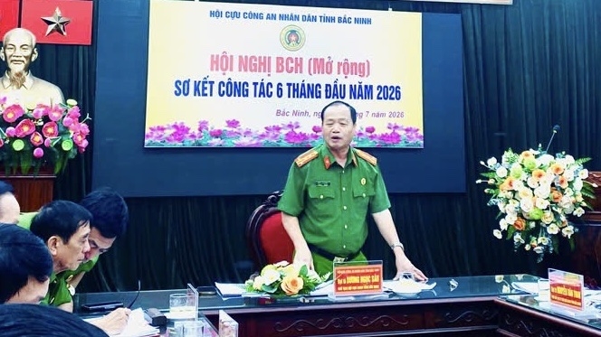 Hội Cựu CAND tỉnh Bắc Ninh sơ kết công tác 6 tháng đầu năm 2026
