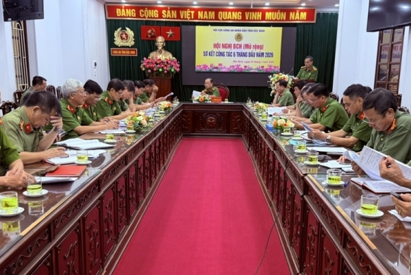 Hội Cựu CAND tỉnh Bắc Ninh sơ kết công tác 6 tháng đầu năm 2026