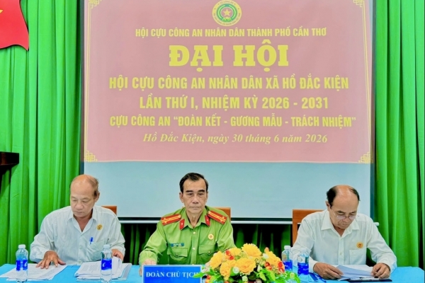 Cần Thơ: Thành lập Hội Cựu CAND xã Hồ Đắc Kiện, nhiệm kỳ 2026 - 2031