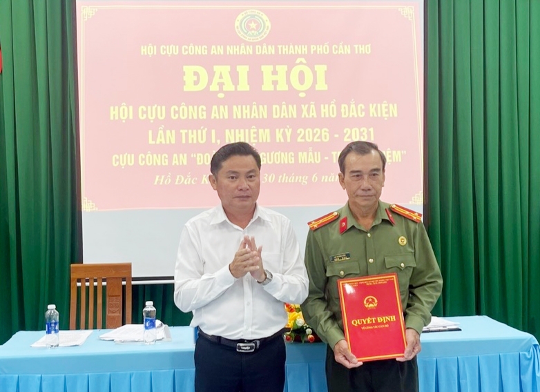 Cần Thơ: Thành lập Hội Cựu CAND xã Hồ Đắc Kiện, nhiệm kỳ 2026 - 2031