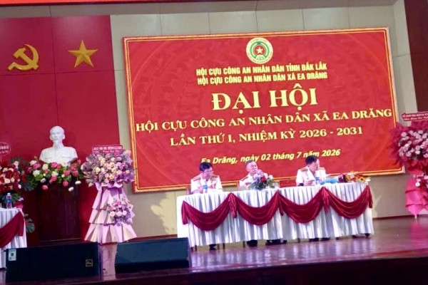 Đắk Lắk: Thành lập Hội Cựu CAND xã Ea Đrăng, nhiệm kỳ 2026 - 2031
