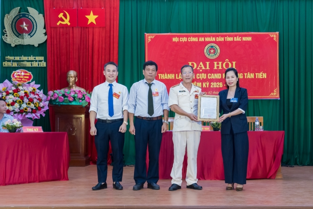 Bắc Ninh: Thành lập Hội Cựu CAND phường Tân Tiến, nhiệm kỳ 2026 - 2031