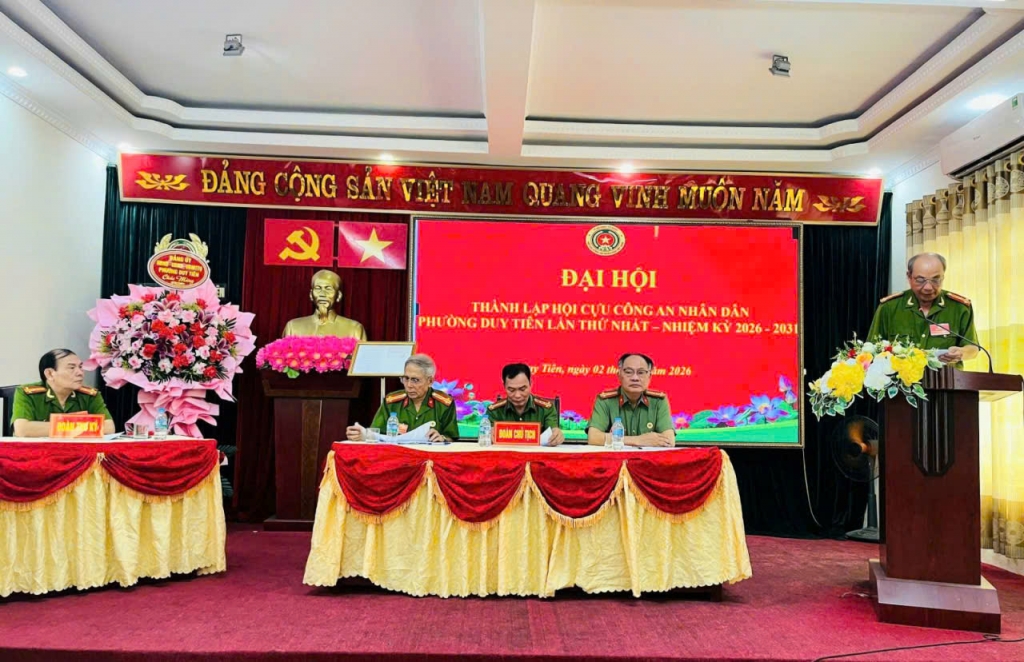 Ninh Bình: Thành lập Hội Cựu CAND phường Duy Tiên, nhiệm kỳ 2026 - 2030