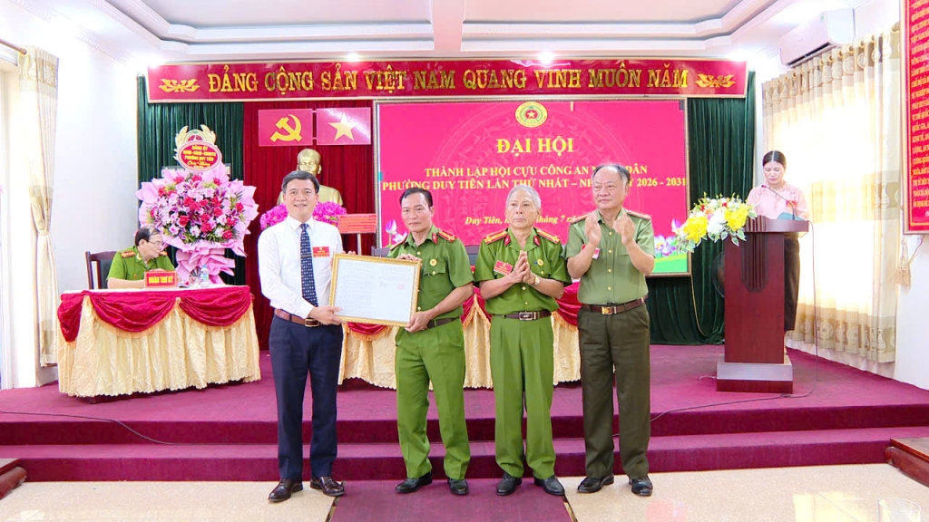 Ninh Bình: Thành lập Hội Cựu CAND phường Duy Tiên, nhiệm kỳ 2026 - 2030