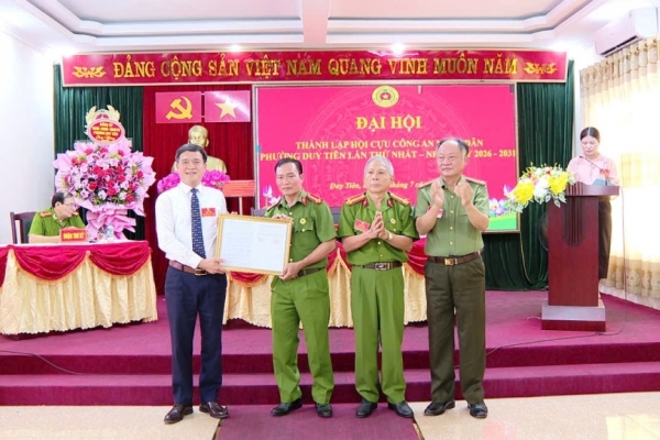 Ninh Bình: Thành lập Hội Cựu CAND phường Duy Tiên, nhiệm kỳ 2026 - 2030