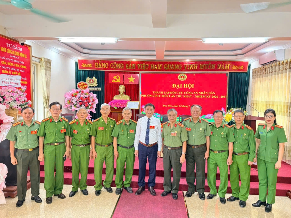 Ninh Bình: Thành lập Hội Cựu CAND phường Duy Tiên, nhiệm kỳ 2026 - 2030