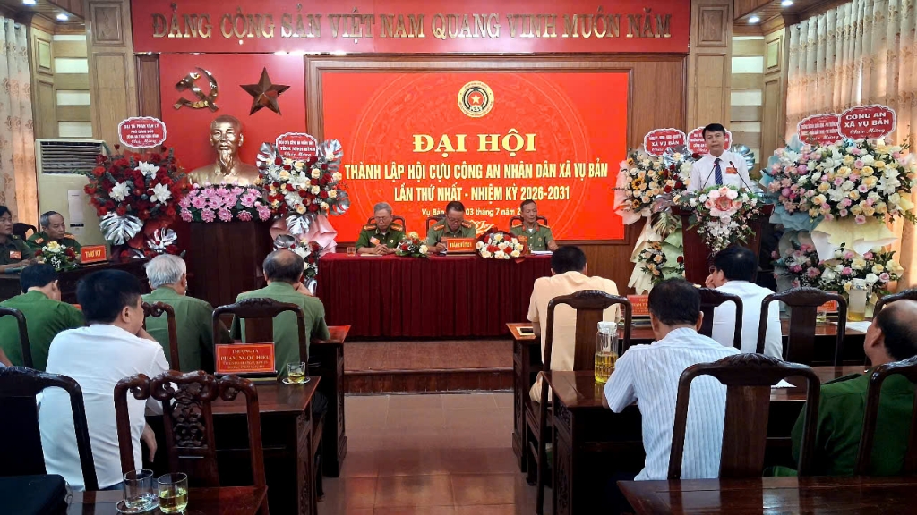 Ninh Bình: Thành lập Hội Cựu CAND xã Vụ Bản, nhiệm kỳ 2026 - 2031